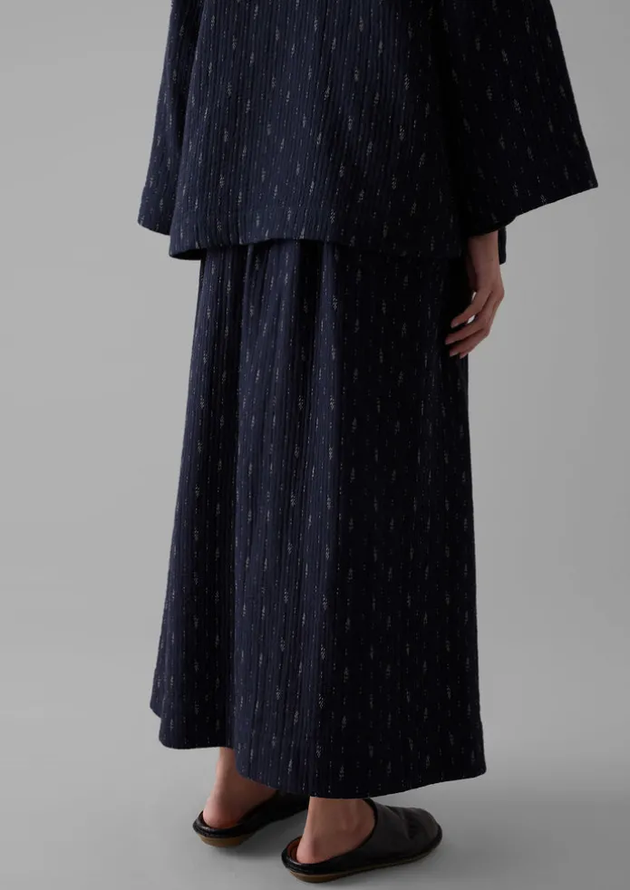 Dobby Stitch Cotton Skirt