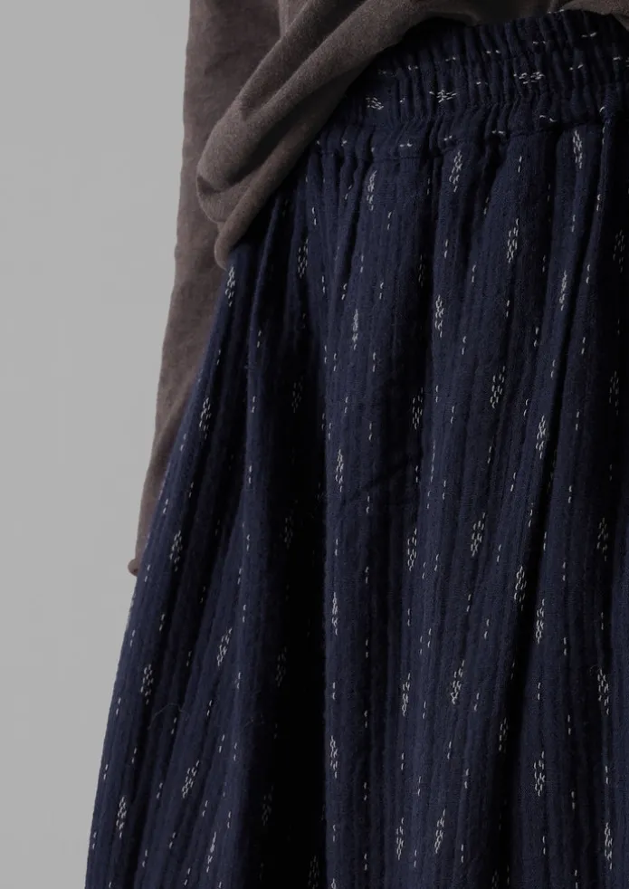 Dobby Stitch Cotton Skirt