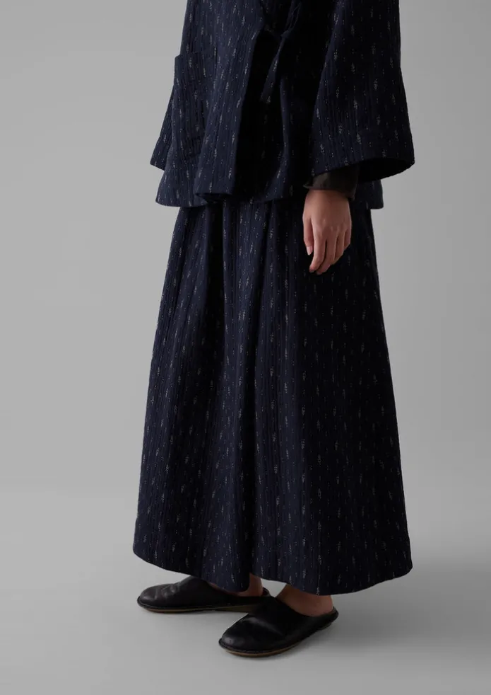 Dobby Stitch Cotton Skirt
