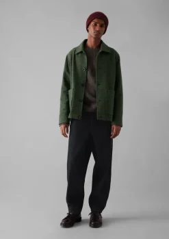 Dogtooth Wool Chore Jacket