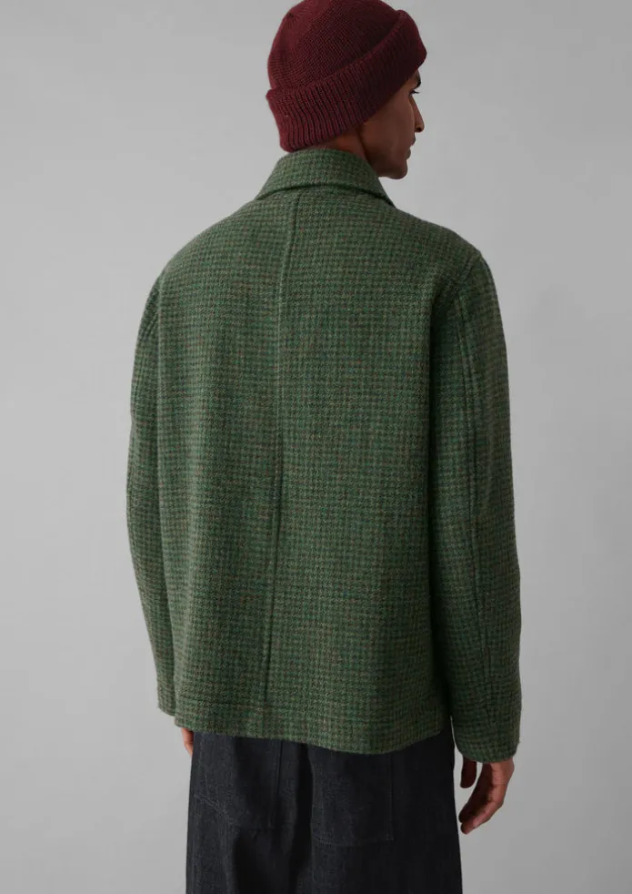 Dogtooth Wool Chore Jacket