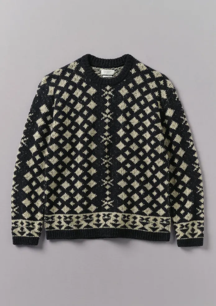 Donegal Wool Jacquard Sweater