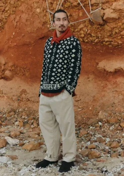 Donegal Wool Jacquard Sweater