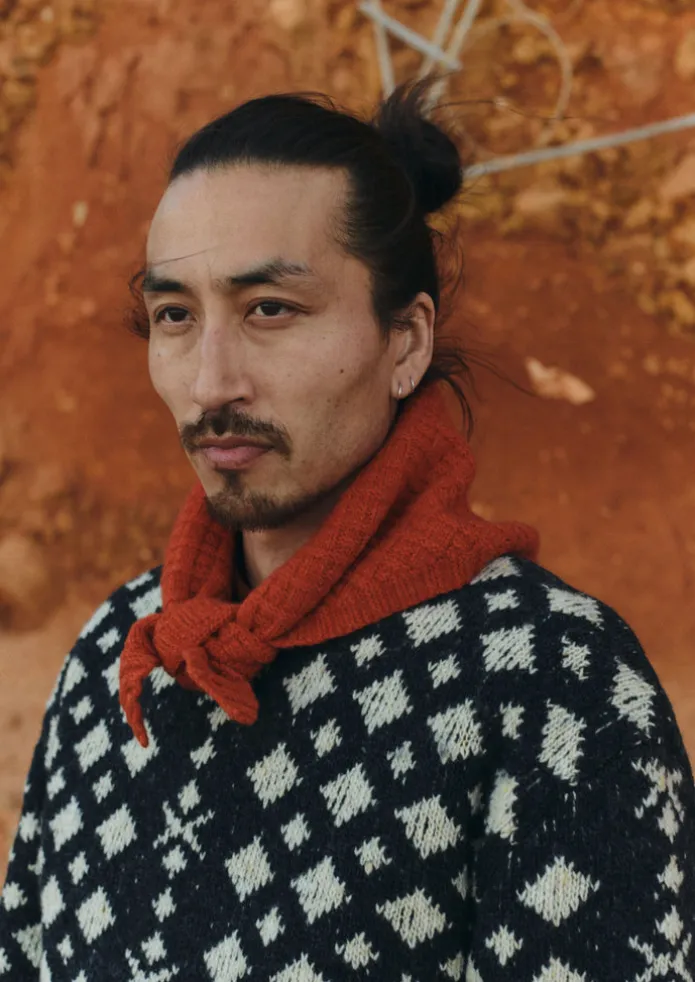 Donegal Wool Jacquard Sweater
