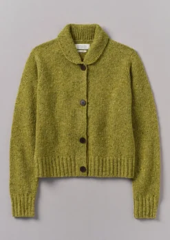 Donegal Wool Round Collar Cardigan