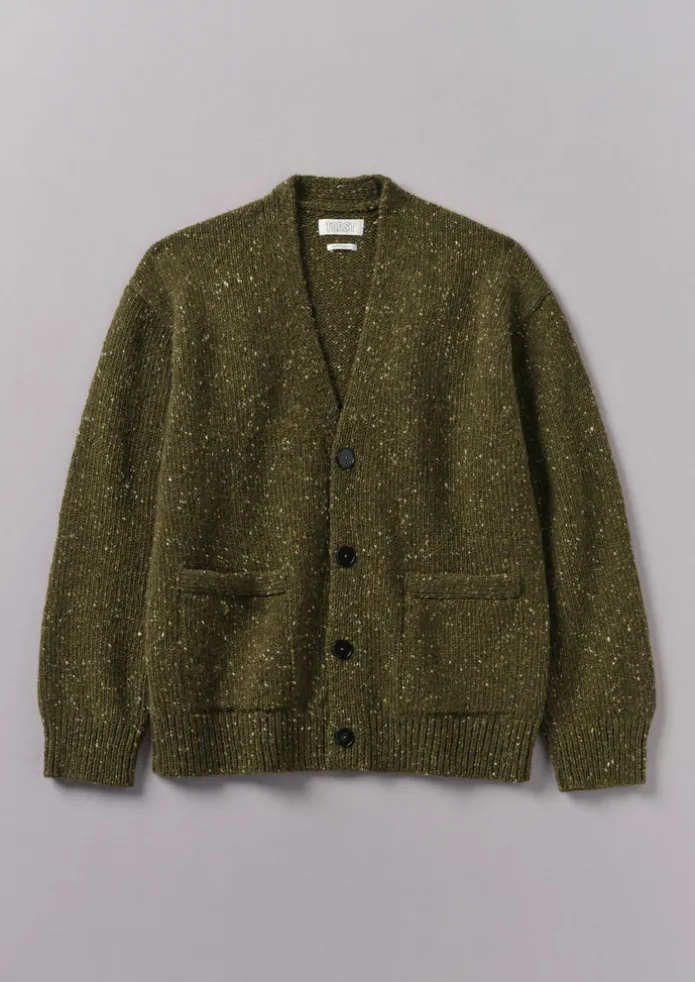 Donegal Wool V-Neck Cardigan