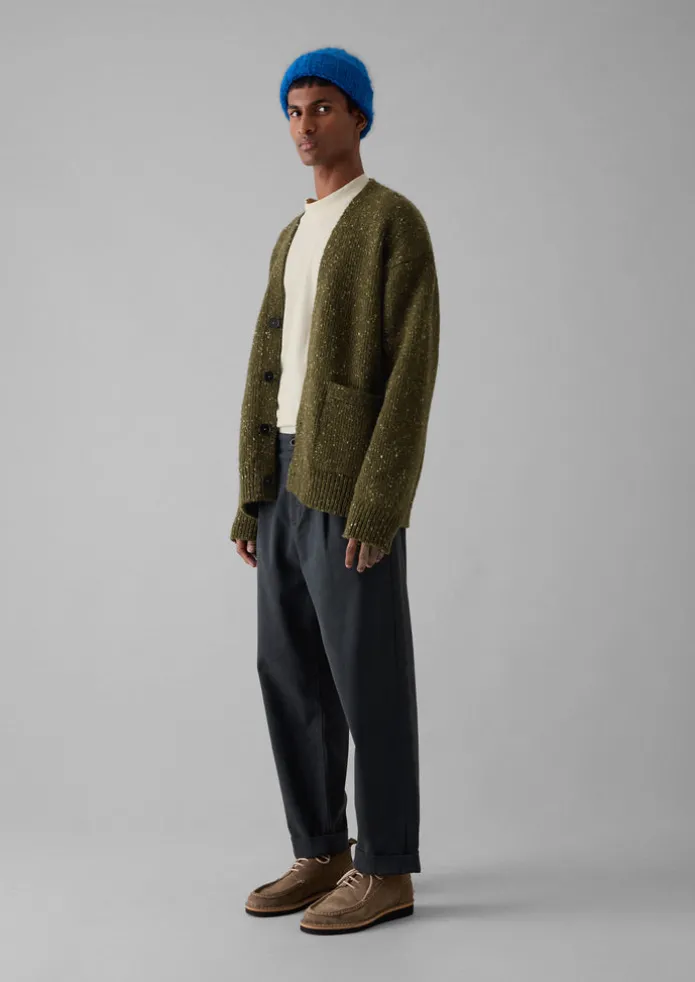 Donegal Wool V-Neck Cardigan