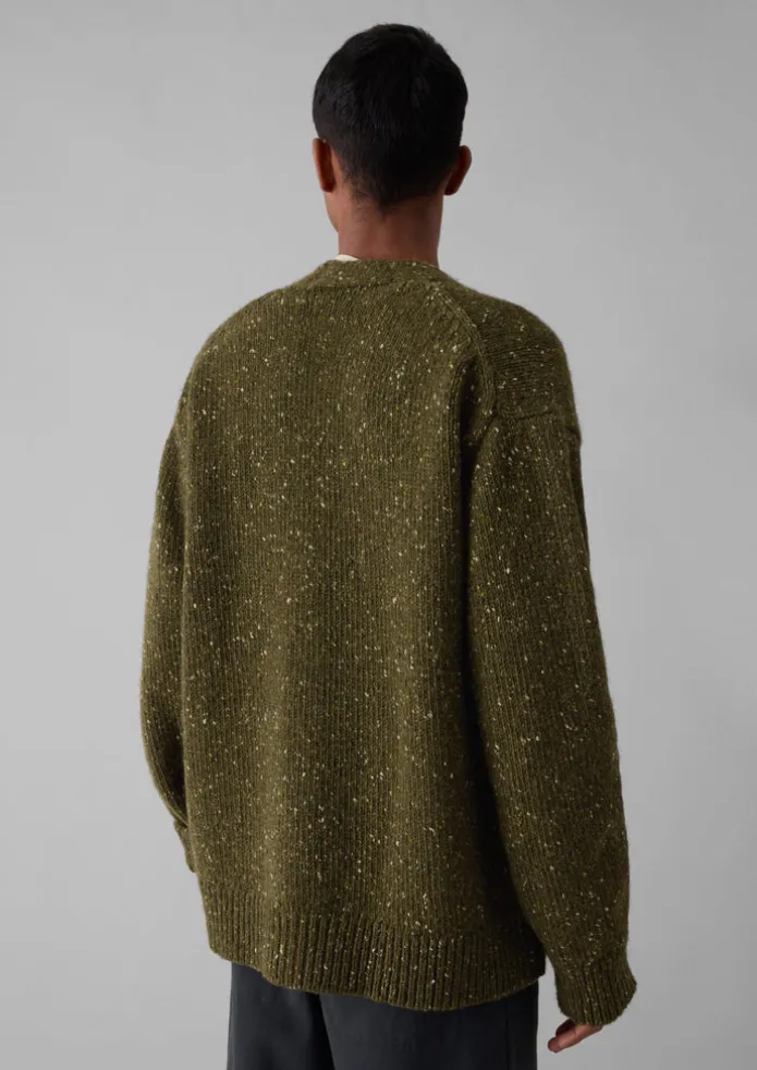 Donegal Wool V-Neck Cardigan