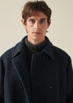 Double Breasted Wool Overcoat