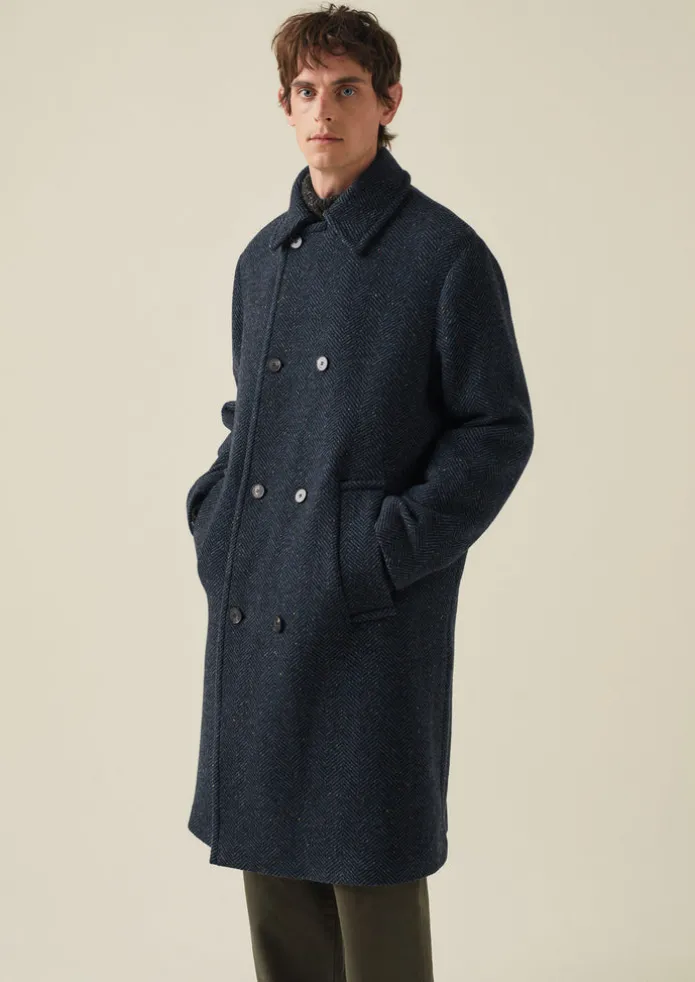 Double Breasted Wool Overcoat