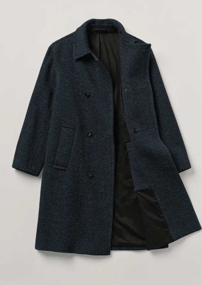 Double Breasted Wool Overcoat