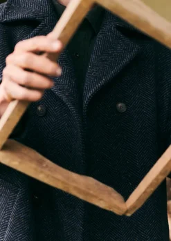 Double Breasted Wool Overcoat