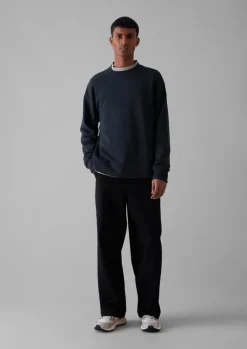 Dropped Shoulder Loopback Jersey Sweatshirt