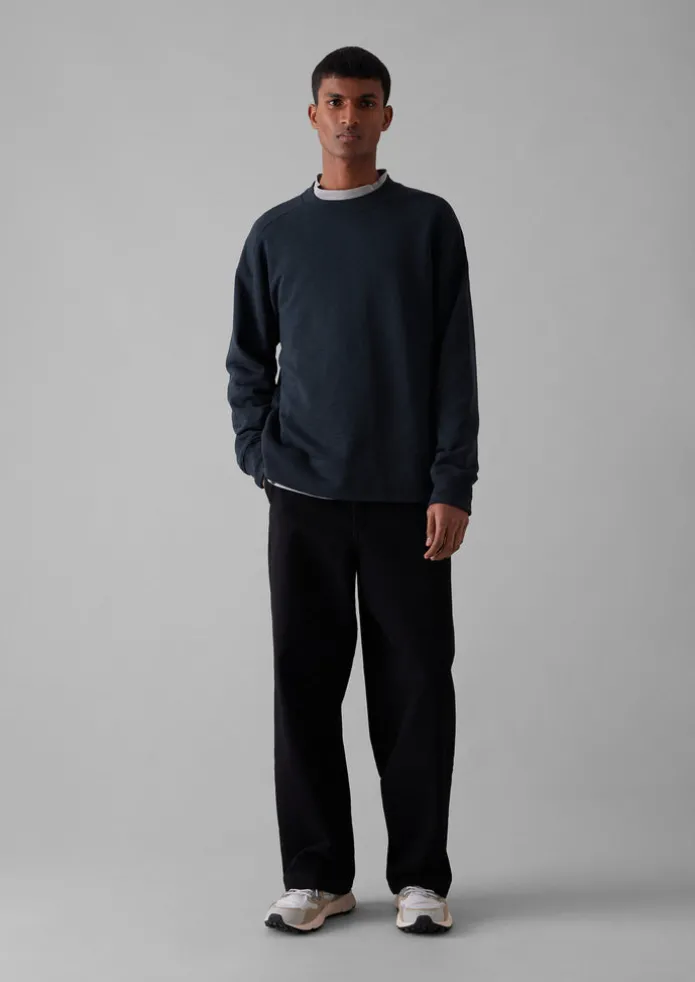Dropped Shoulder Loopback Jersey Sweatshirt