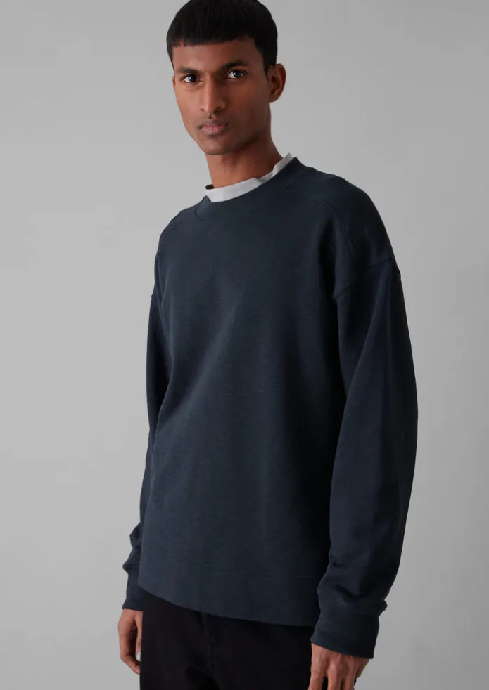 Dropped Shoulder Loopback Jersey Sweatshirt