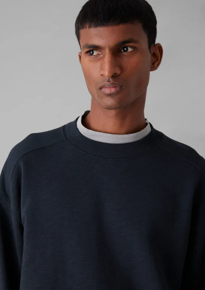 Dropped Shoulder Loopback Jersey Sweatshirt
