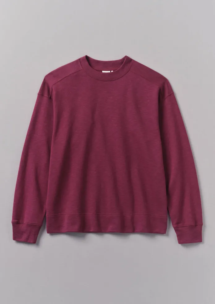 Dropped Shoulder Loopback Jersey Sweatshirt