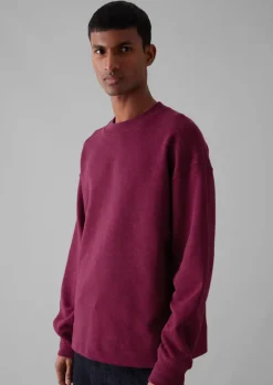 Dropped Shoulder Loopback Jersey Sweatshirt