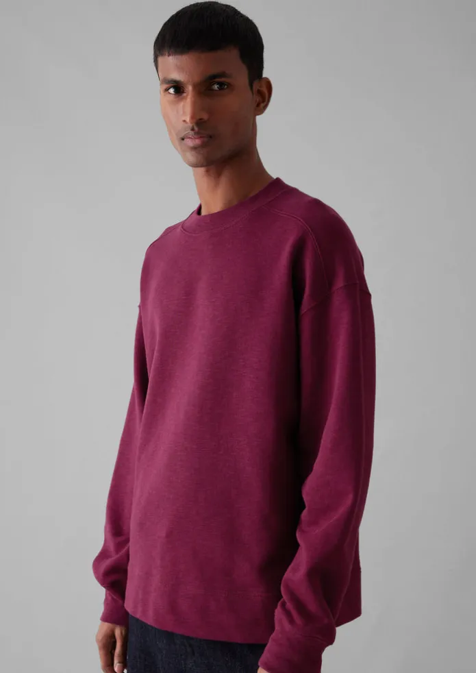 Dropped Shoulder Loopback Jersey Sweatshirt