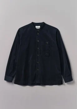 Dropped Shoulder Organic Cord Grandad Shirt
