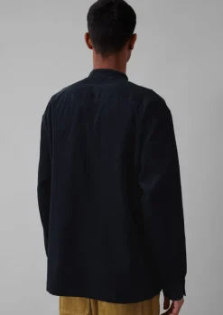 Dropped Shoulder Organic Cord Grandad Shirt
