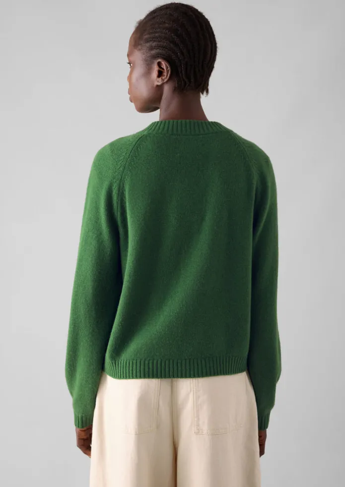 Eden Wool Cashmere Raglan Cardigan