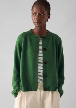 Eden Wool Cashmere Raglan Cardigan