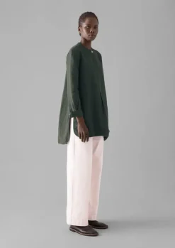 Elena Cotton Linen Tunic Shirt