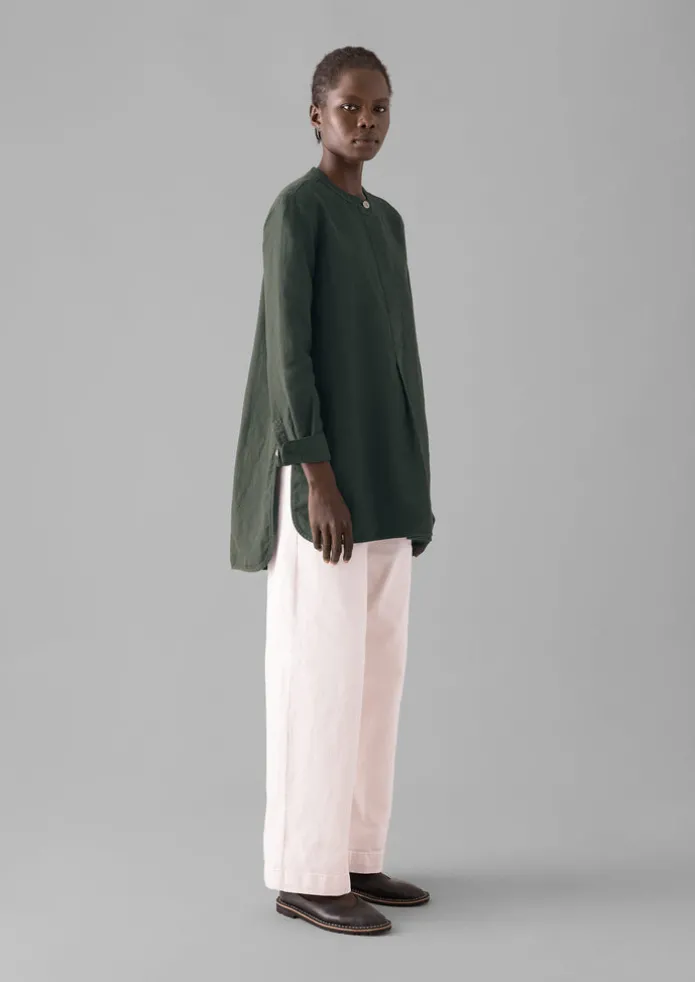 Elena Cotton Linen Tunic Shirt