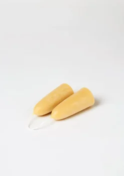 English Beeswax Stubby Candles