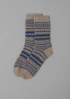 Fair Isle Wool Socks