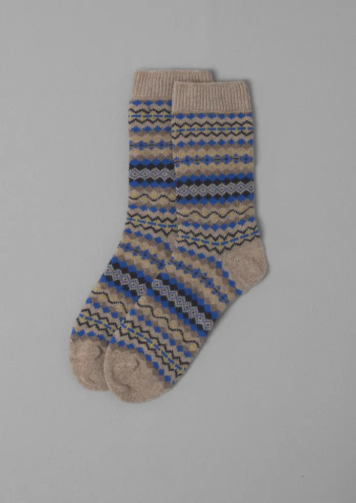 Fair Isle Wool Socks