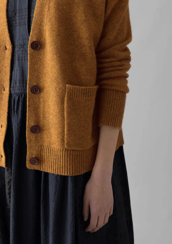 Ffion Wool Cashmere Boxy Cardigan
