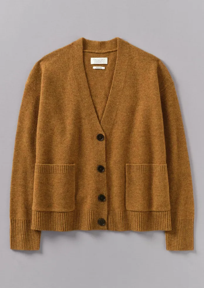 Ffion Wool Cashmere Boxy Cardigan