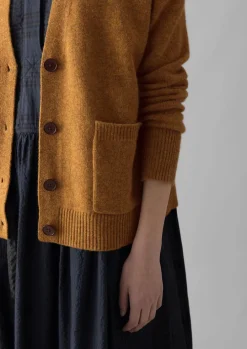 Ffion Wool Cashmere Boxy Cardigan