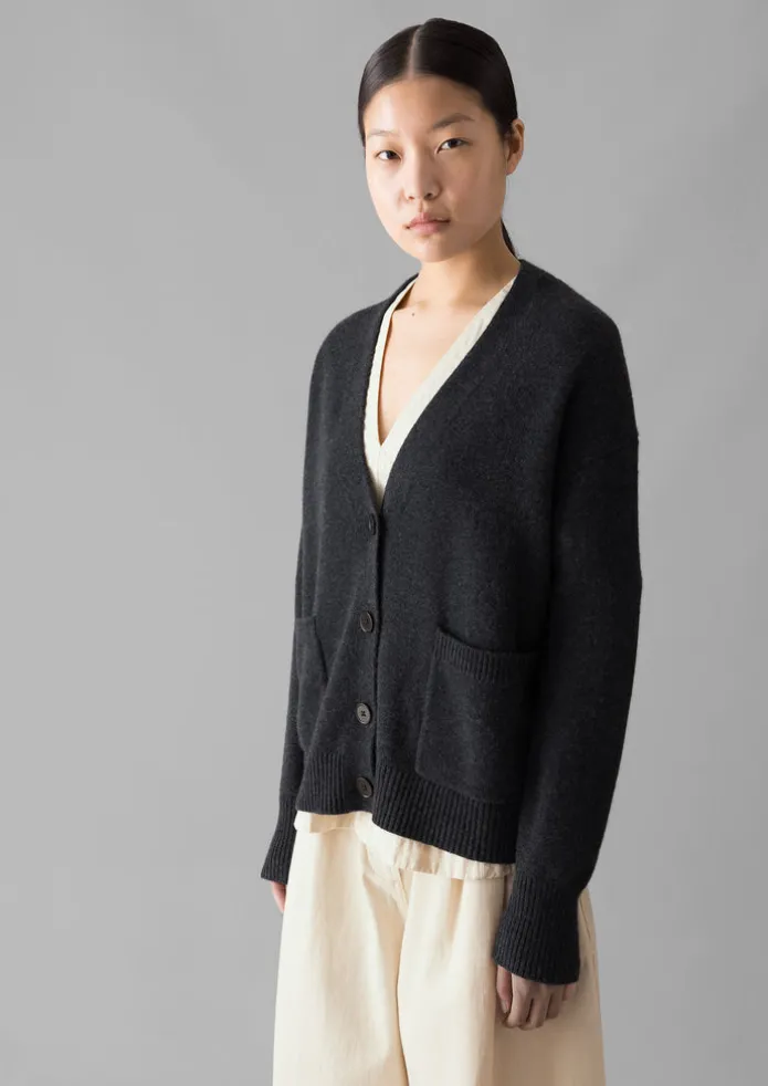 Ffion Wool Cashmere Boxy Cardigan