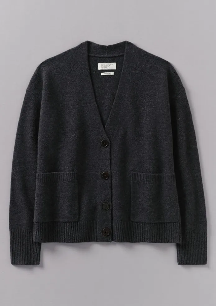 Ffion Wool Cashmere Boxy Cardigan