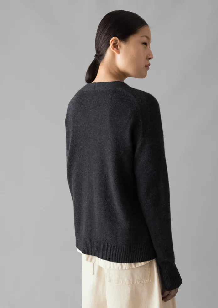 Ffion Wool Cashmere Boxy Cardigan