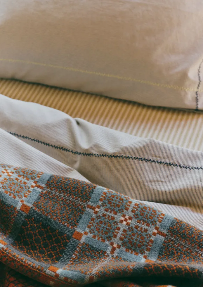 Fine Stripe Organic Cotton Duvet Cover