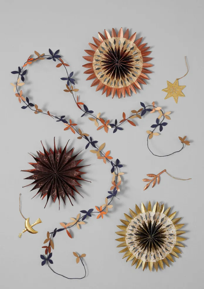 Floral Paper Tinsel