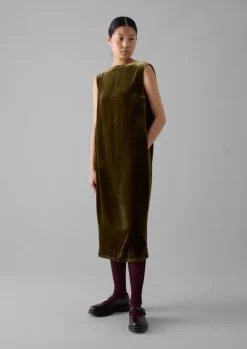 Fluid Silk Velvet Dress