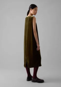 Fluid Silk Velvet Dress