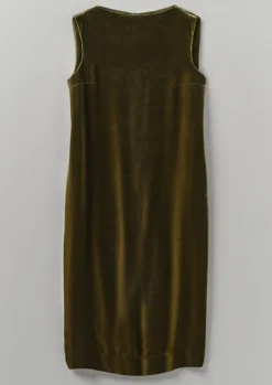 Fluid Silk Velvet Dress