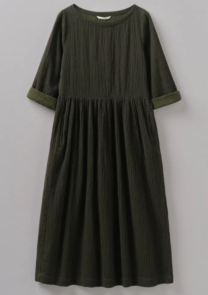 Freya Crinkle Organic Cotton Dress