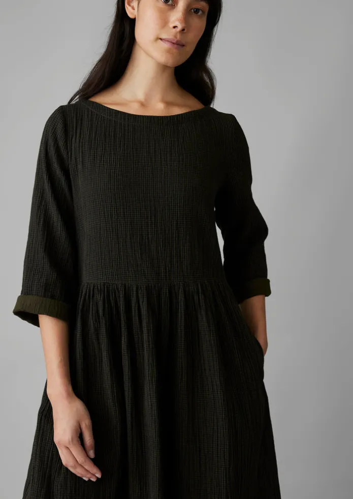 Freya Crinkle Organic Cotton Dress