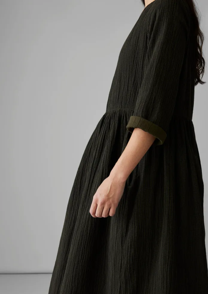 Freya Crinkle Organic Cotton Dress