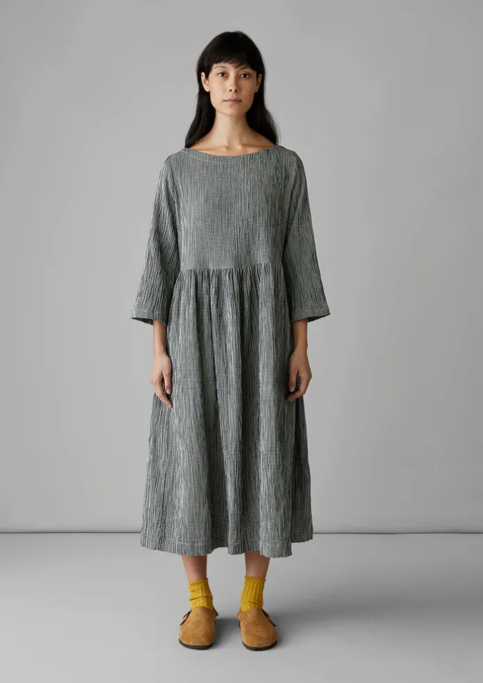 Freya Gingham Crinkle Cotton Dress