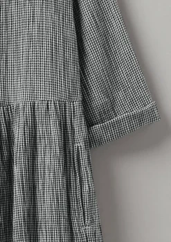 Freya Gingham Crinkle Cotton Dress