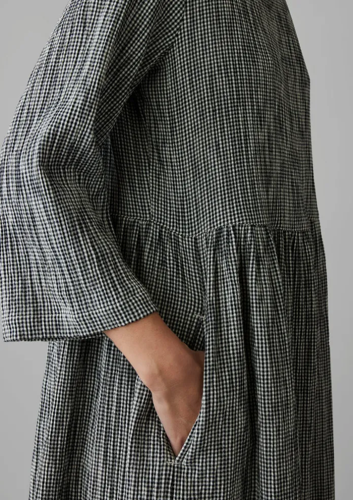 Freya Gingham Crinkle Cotton Dress