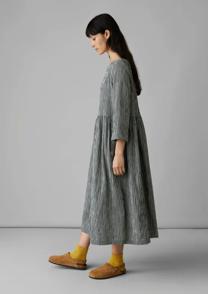 Freya Gingham Crinkle Cotton Dress